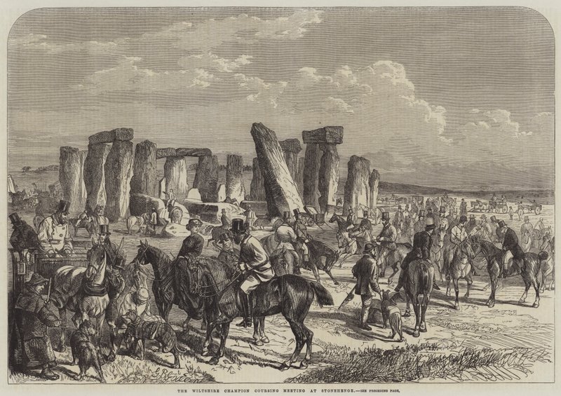 The Wiltshire Champion Coursing Meeting at Stonehenge by George Bouverie Goddard