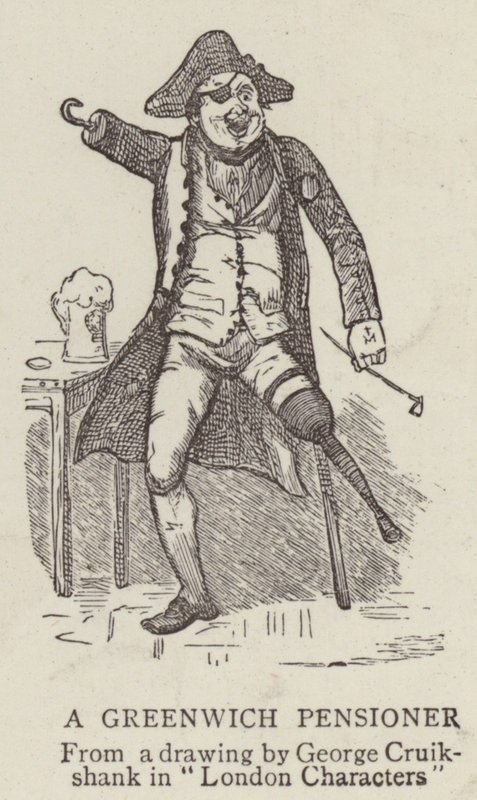 A Greenwich Pensioner by George Cruikshank