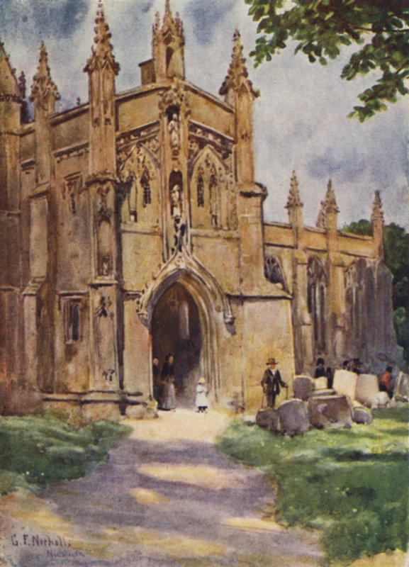 Church Porch, Northleach by George Franck Nicholls