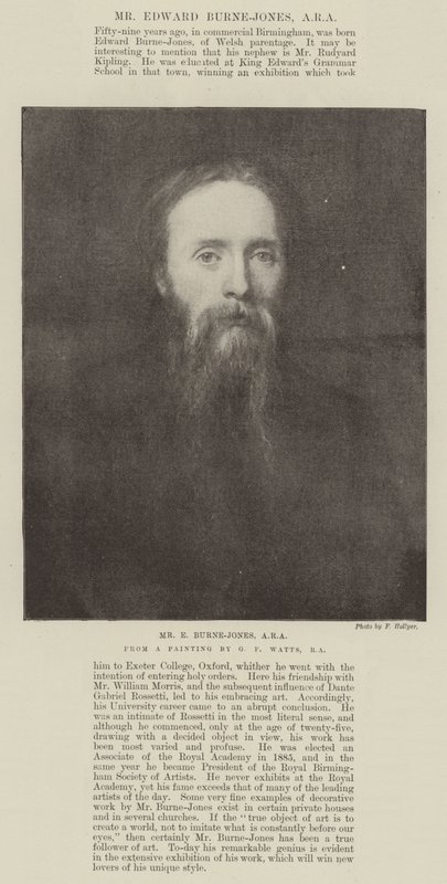 Mr E Burne-Jones, ARA by George Frederick Watts