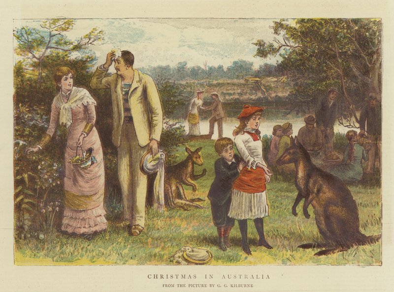 Christmas in Australia by George Goodwin Kilburne