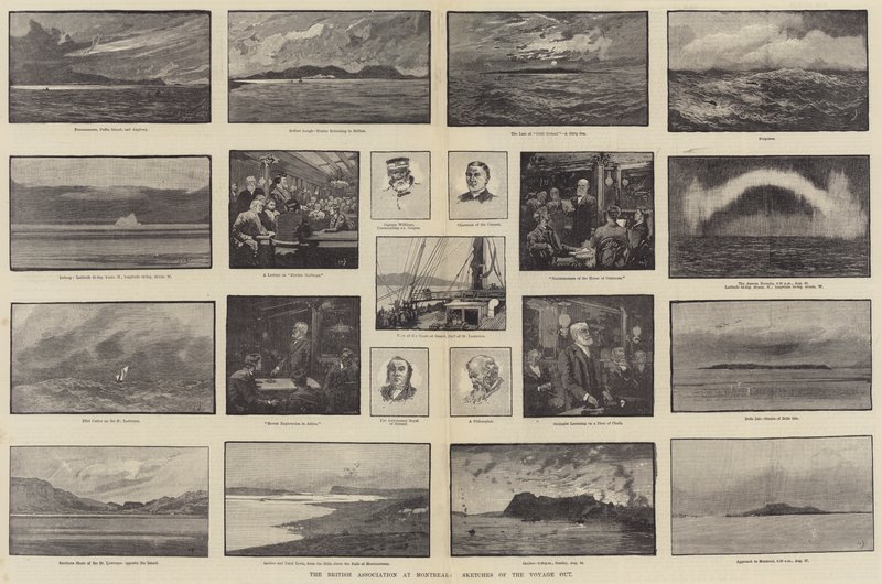 The British Association at Montreal, Sketches of the Voyage Out by George L. Seymour