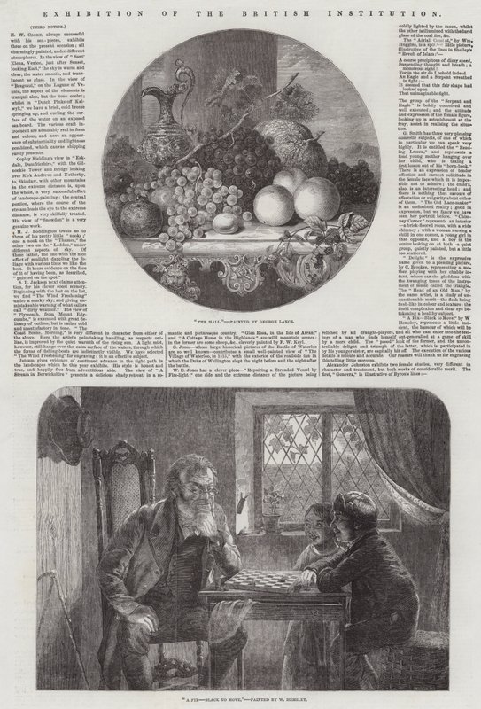 Exhibition of the British Institution by George Lance