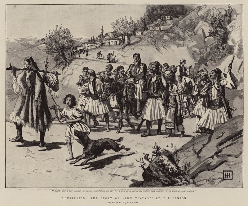 Illustrating the Story of The Vintage by E. F. Benson by George Percy Jacomb Hood