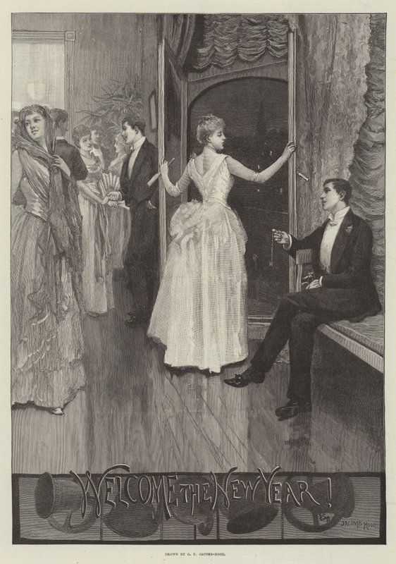 Welcome the New Year by George Percy Jacomb Hood