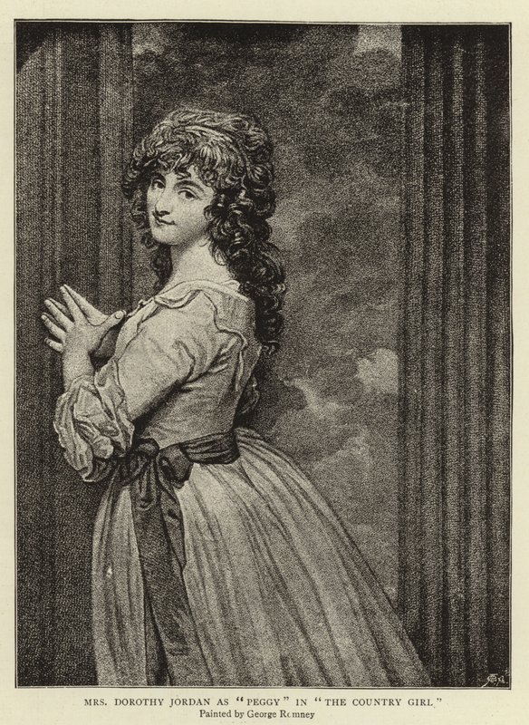Mrs Dorothy Jordan as Peggy in The Country Girl by George Romney