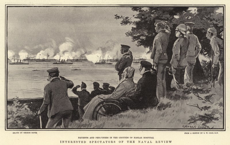 Interested Spectators of the Naval Review by George Soper