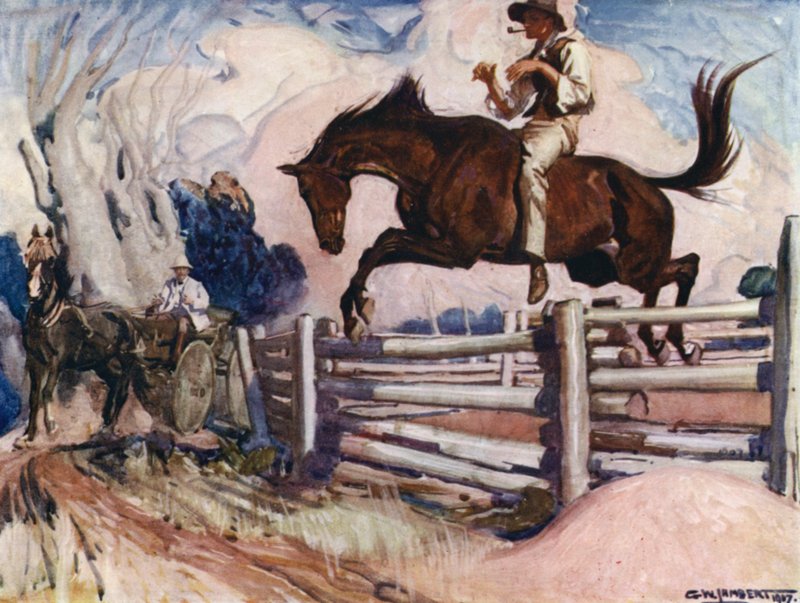 Illustration for Romance of Empire, Australia by George Washington Lambert