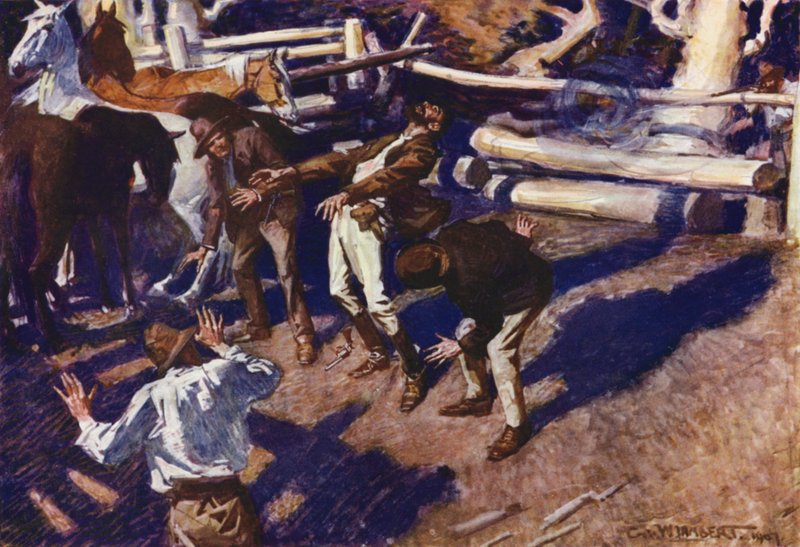 Illustration for Romance of Empire, Australia by George Washington Lambert