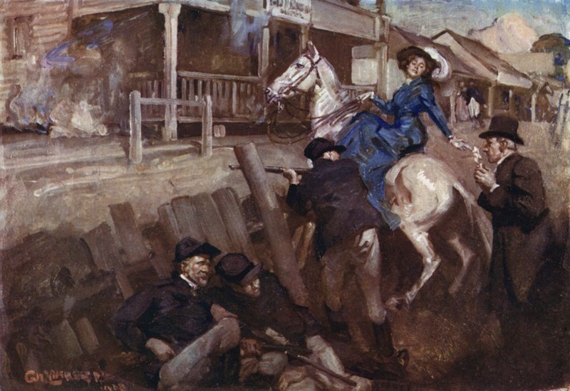 Illustration for Romance of Empire, Australia by George Washington Lambert