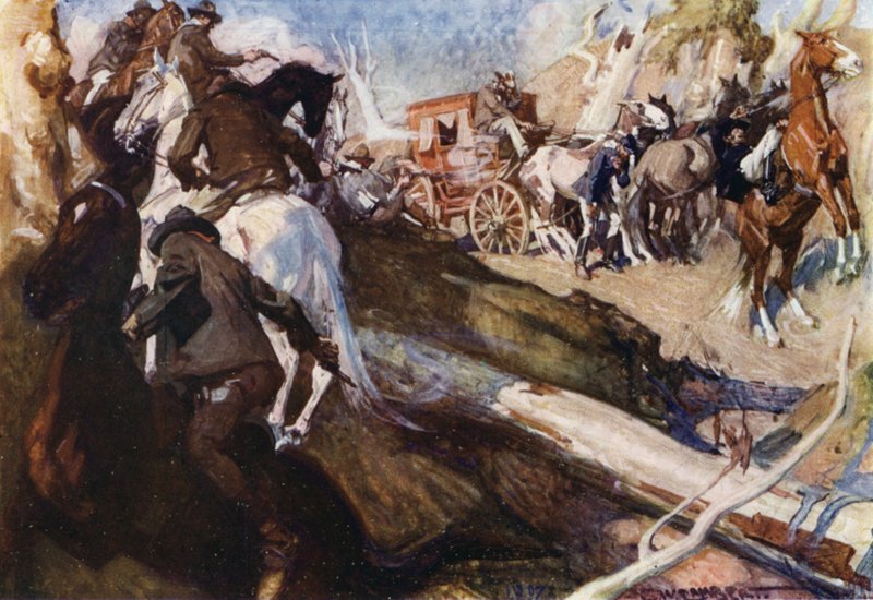 Illustration for Romance of Empire, Australia by George Washington Lambert