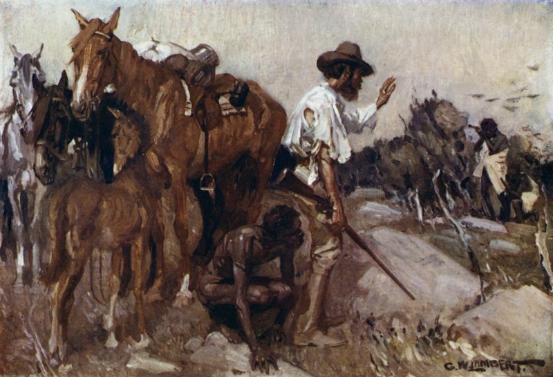 Illustration for Romance of Empire, Australia by George Washington Lambert