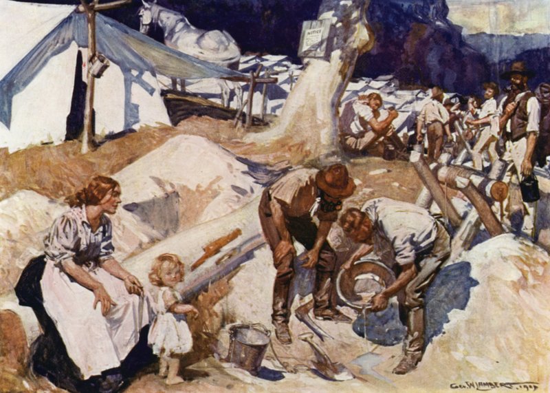 Illustration for Romance of Empire, Australia by George Washington Lambert