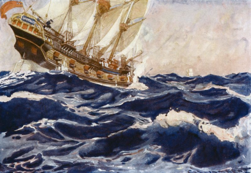 Illustration for Romance of Empire, Australia by George Washington Lambert