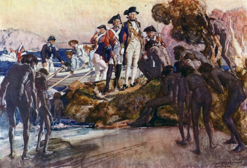 Illustration for Romance of Empire, Australia by George Washington Lambert