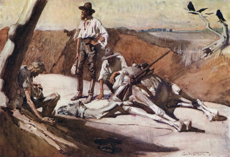 Illustration for Romance of Empire, Australia by George Washington Lambert