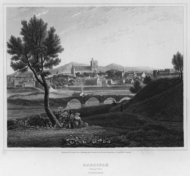 Carlisle, General View, Cumberland by George (after) Arnald