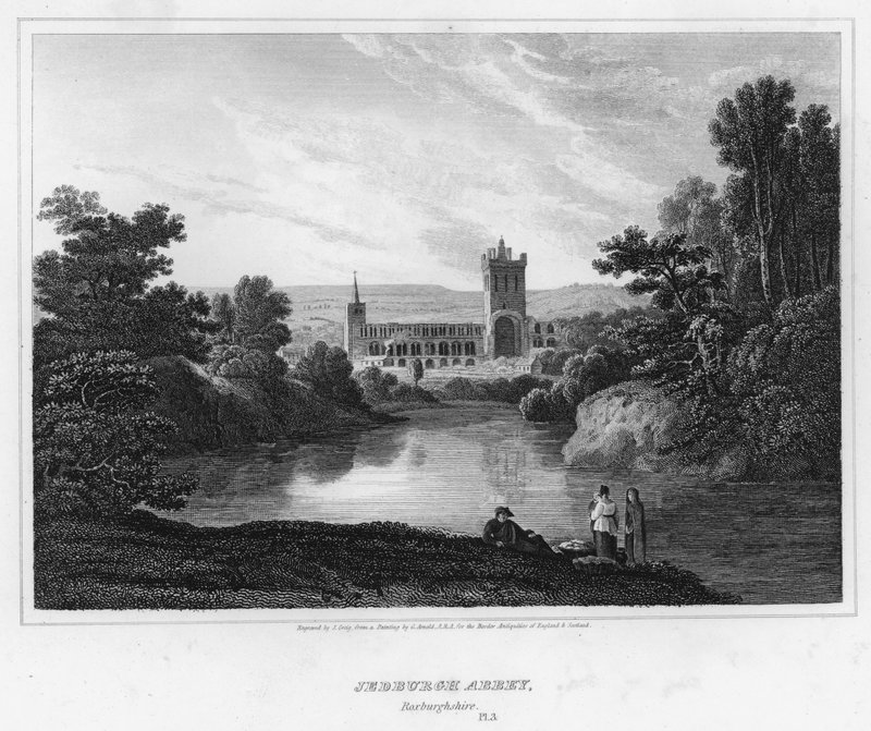 Jedburgh Abbey, Roxburghshire by George (after) Arnald