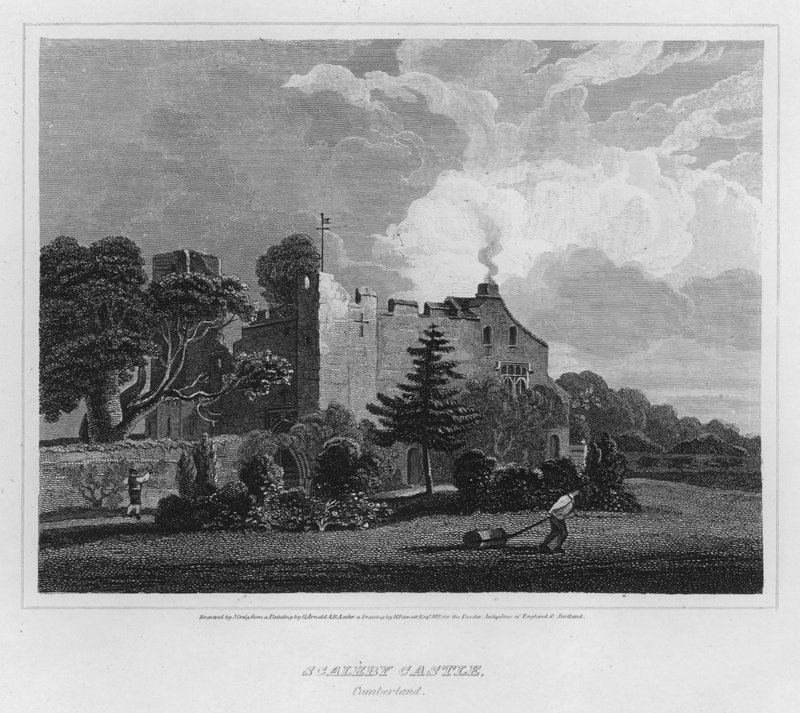 Scaleby Castle, Cumberland by George (after) Arnald