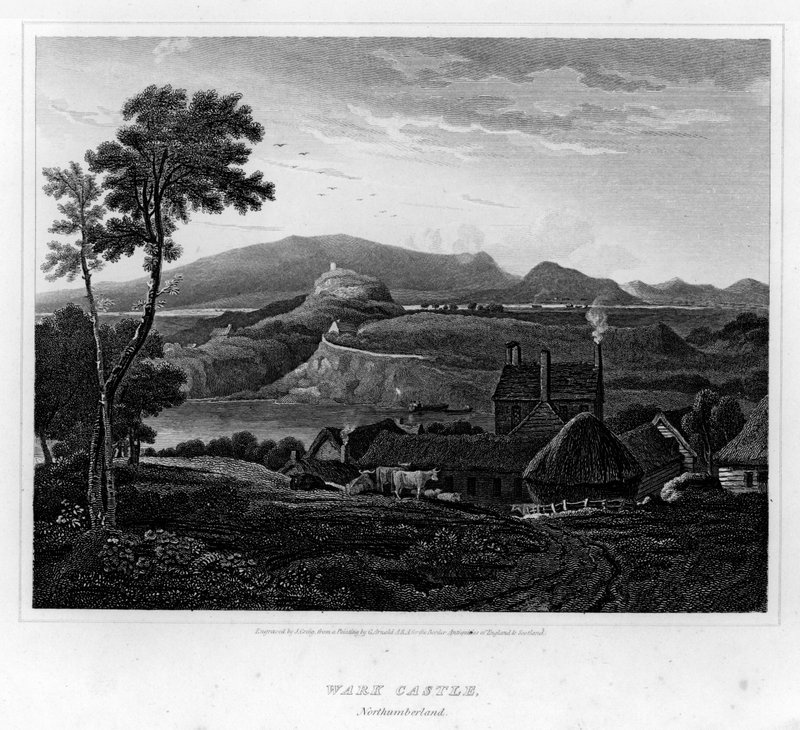 Wark Castle, Northumberland by George (after) Arnald
