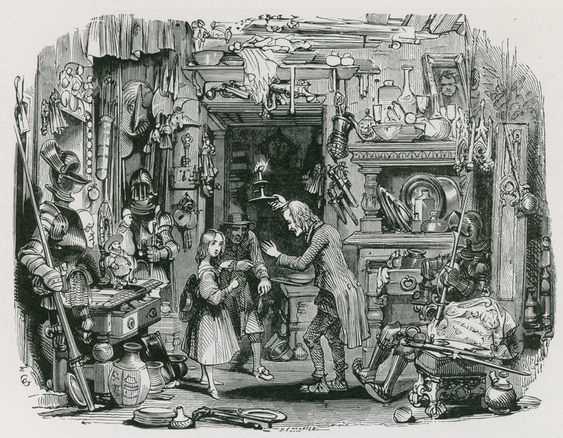 The Stranger brings Little Nell Home by George (after) Cattermole