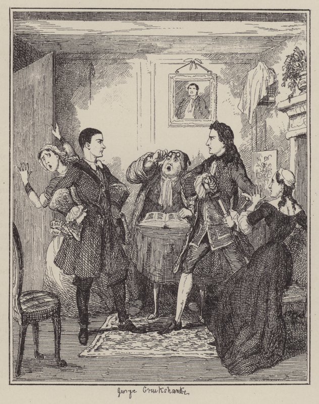 Illustration for Jack Sheppard by George (after) Cruikshank