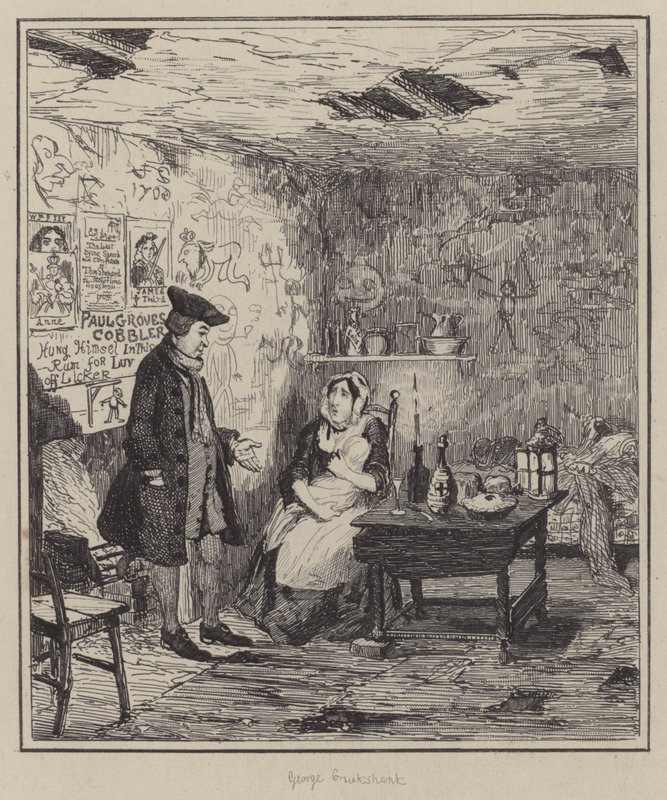 Illustration for Jack Sheppard by George (after) Cruikshank
