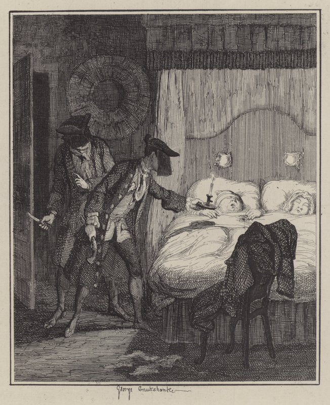 Illustration for Jack Sheppard by George (after) Cruikshank