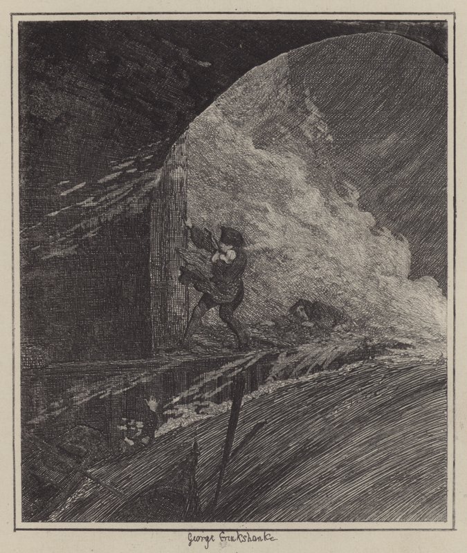 Illustration for Jack Sheppard by George (after) Cruikshank