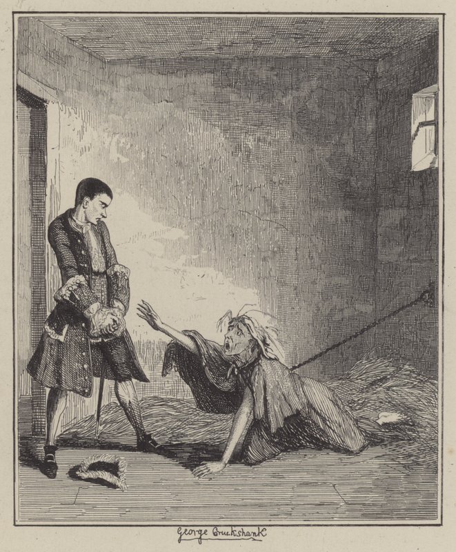 Illustration for Jack Sheppard by George (after) Cruikshank