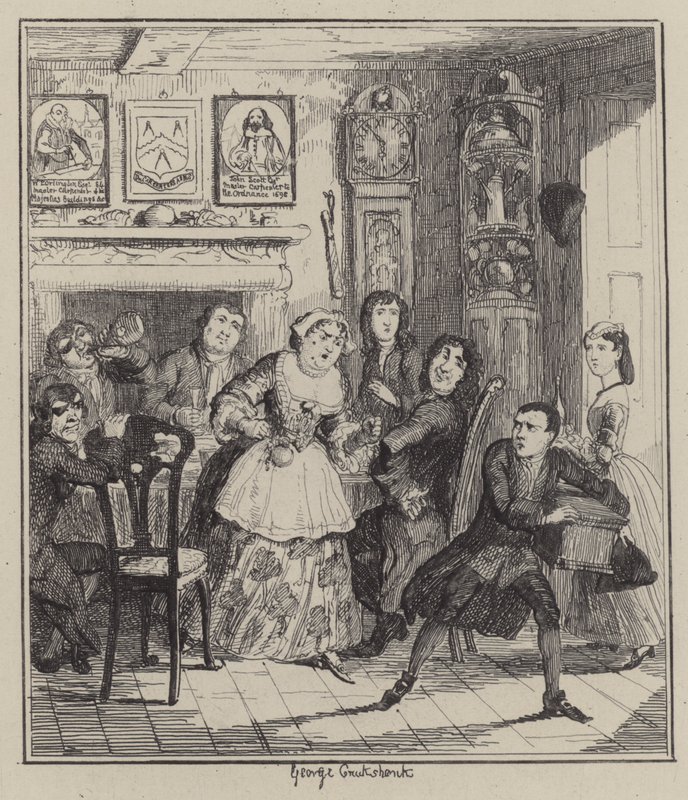 Illustration for Jack Sheppard by George (after) Cruikshank