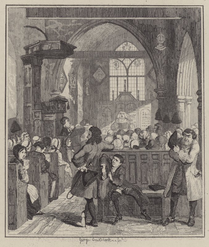 Illustration for Jack Sheppard by George (after) Cruikshank
