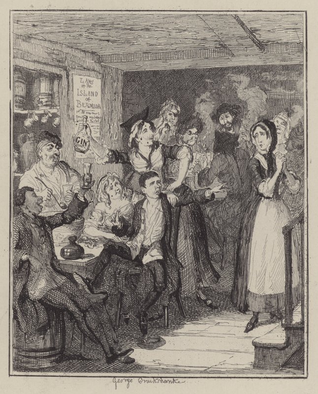 Illustration for Jack Sheppard by George (after) Cruikshank