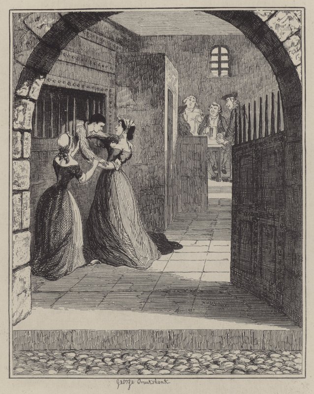 Illustration for Jack Sheppard by George (after) Cruikshank