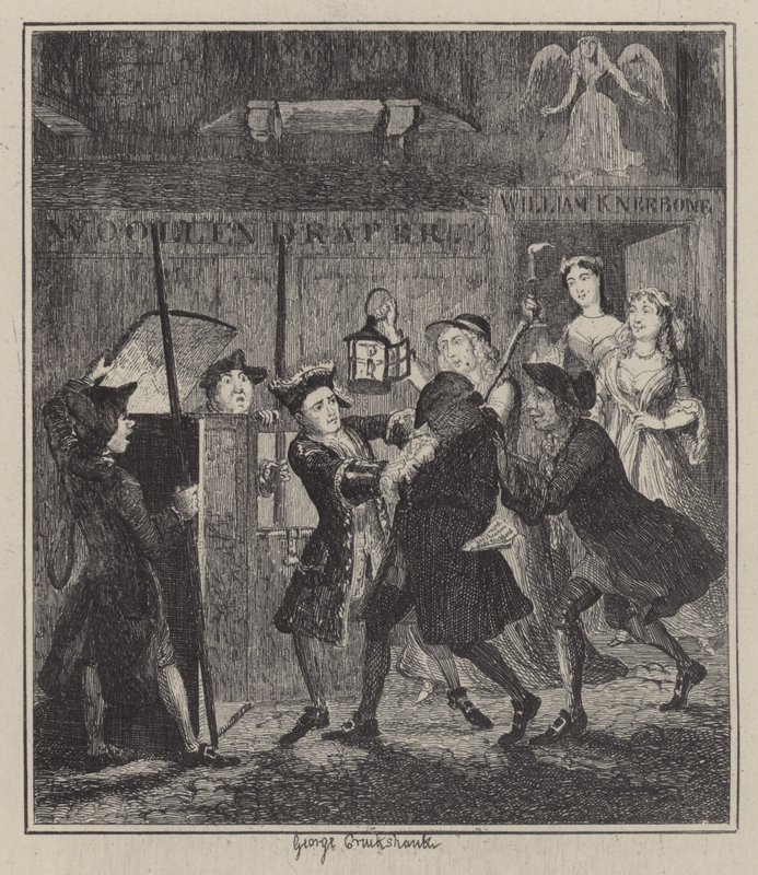 Illustration for Jack Sheppard by George (after) Cruikshank