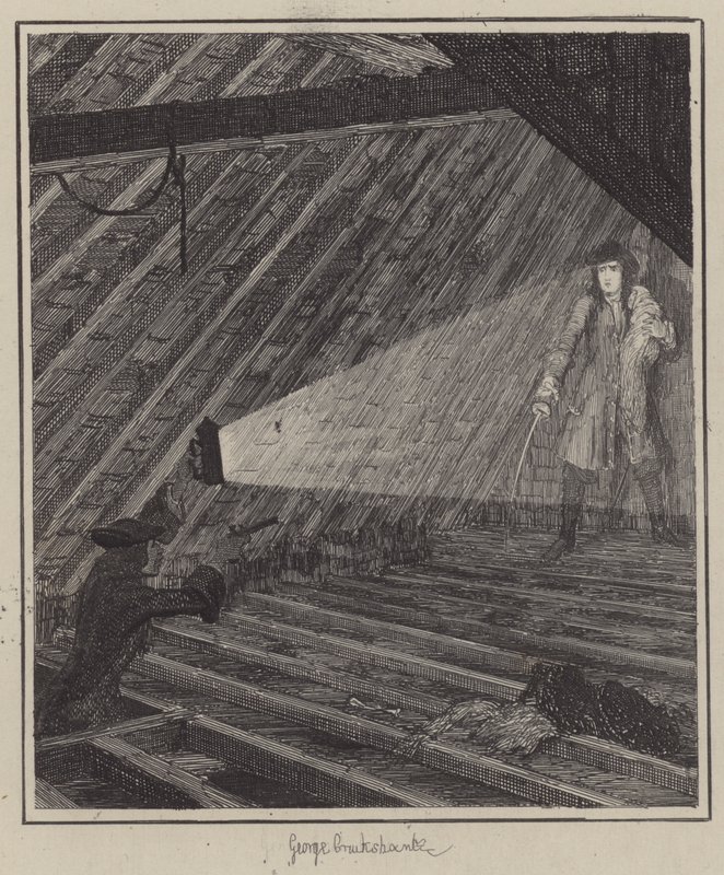 Illustration for Jack Sheppard by George (after) Cruikshank