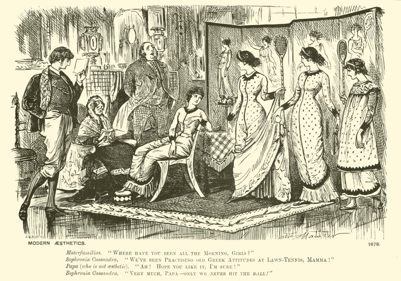Modern aesthetics by George (after) Du Maurier