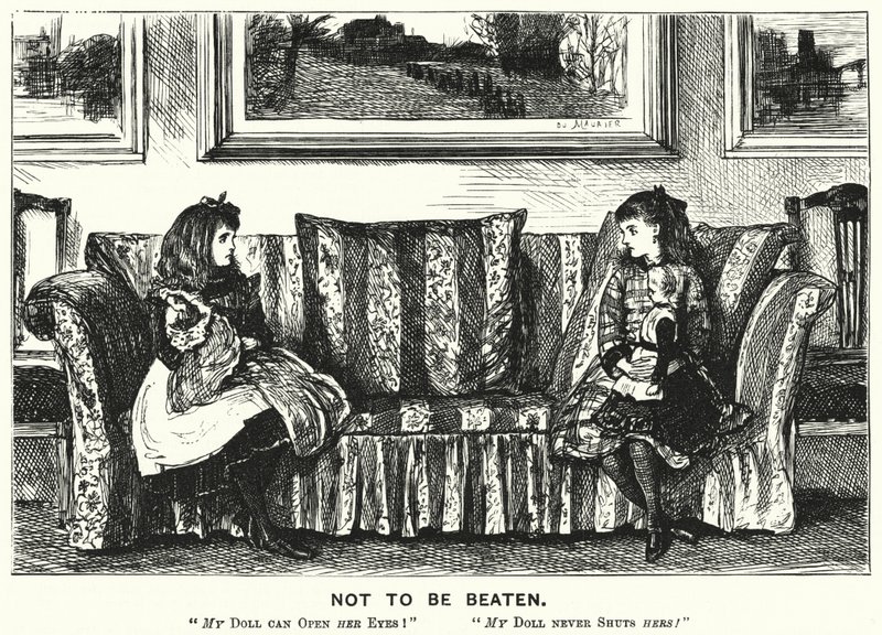 Punch Cartoon: Not to Be Beaten by George (after) Du Maurier