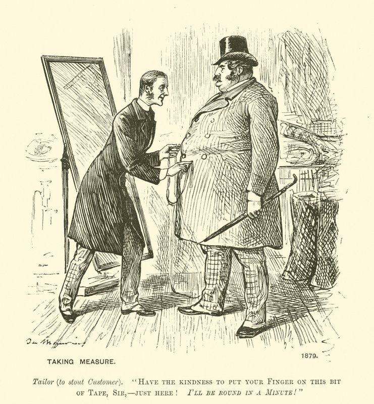 Taking Measure by George (after) Du Maurier