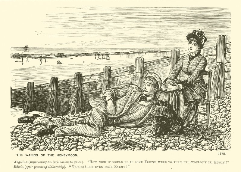 The waning of the honeymoon by George (after) Du Maurier