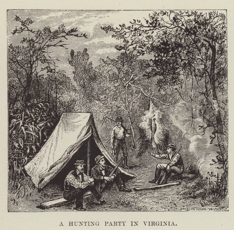 A Hunting Party in Virginia by George Augustus Sala