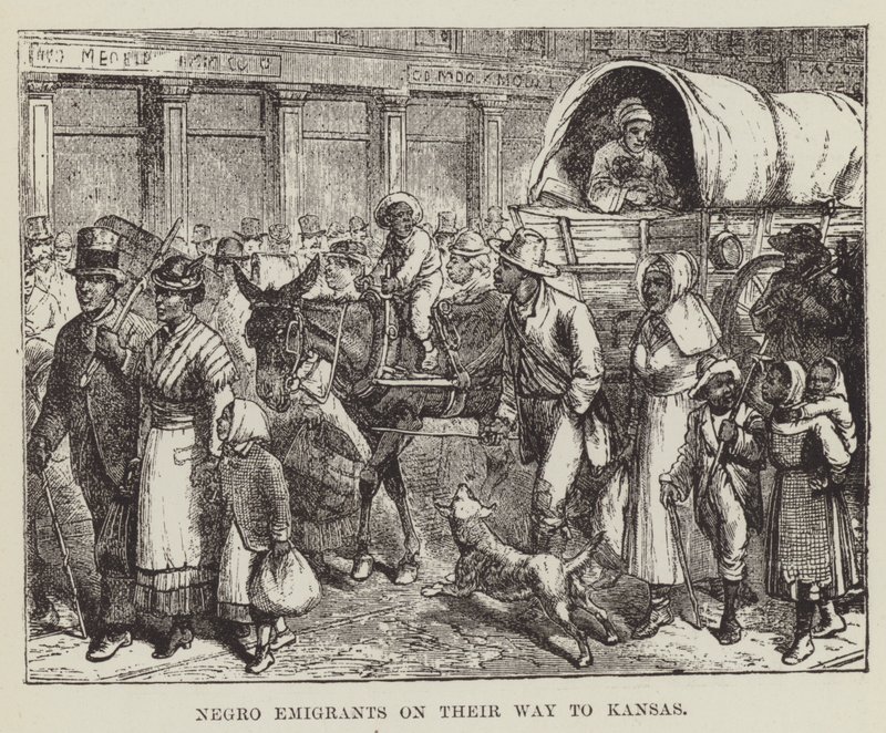 Black Emigrants on Their Way to Kansas by George Augustus Sala