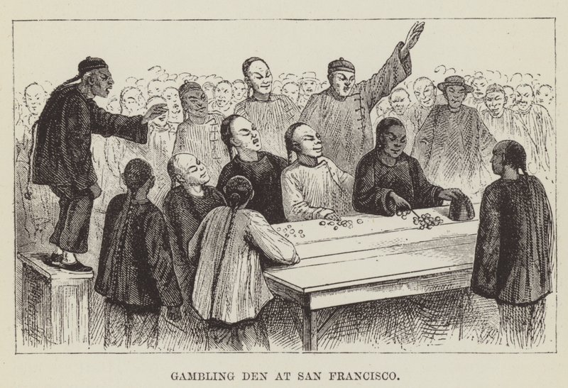 Gambling Den at San Francisco by George Augustus Sala