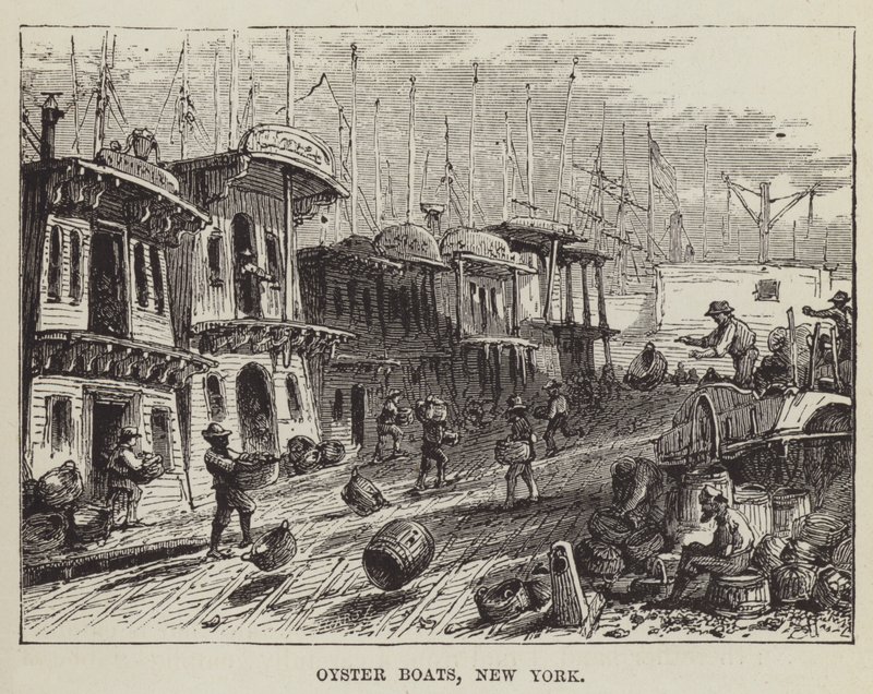 Oyster Boats, New York by George Augustus Sala