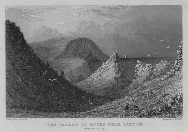 The Valley of Rocks near Linton, North Devon by George Bryant Campion