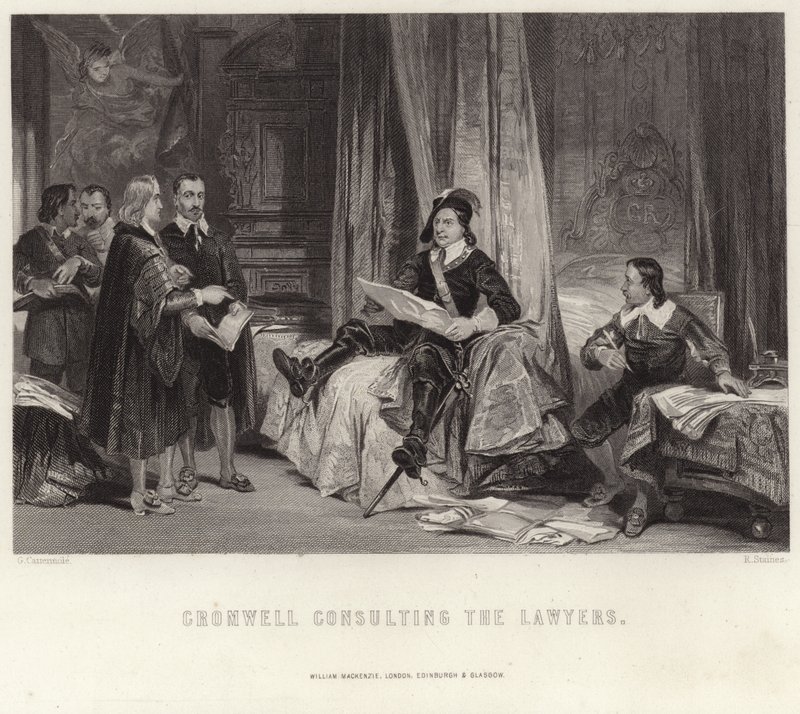 Cromwell consulting the lawyers by George Cattermole