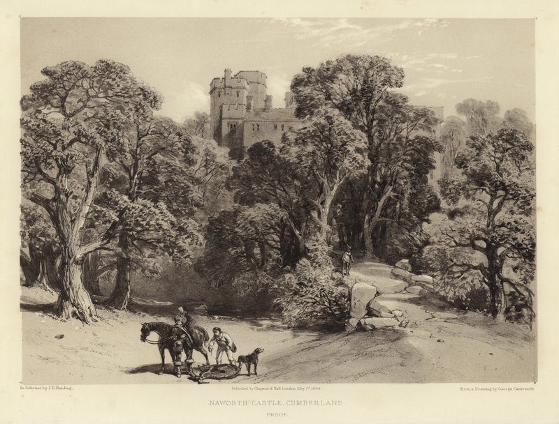 Naworth Castle, Cumberland by George Cattermole