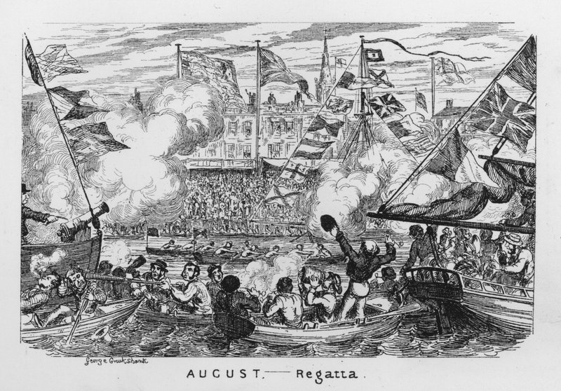 August, Regatta by George Cruikshank