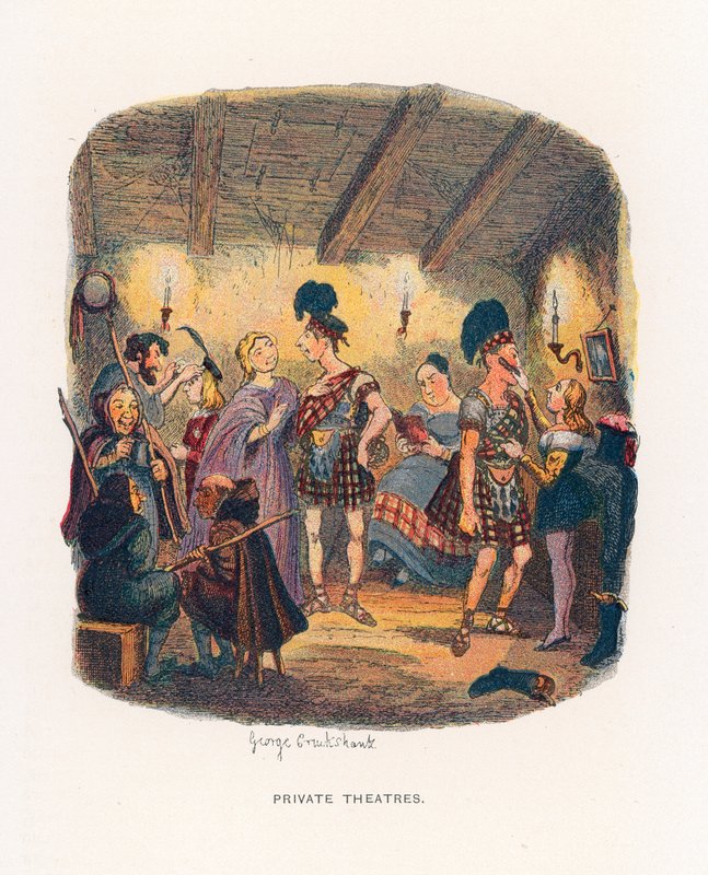 Illustration for Sketches by Boz by George Cruikshank