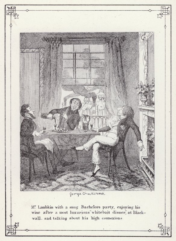 Illustration for The Bachelor’s Own Book, or The Progress of Mr Lambkin (Gent) by George Cruikshank